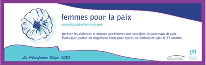 Encadré «Femme pour la paix»