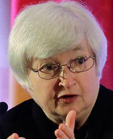 Janet Yellen, canditate à la Banque centrale américaine
