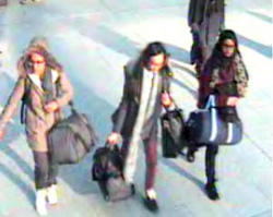 Trois jeunes femmes parties de Londres en février 2015. Photo AP Metropolitan Police