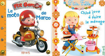 Stéréotypes dans les jouets: la moto pour un garçon, le ménage pour la fille